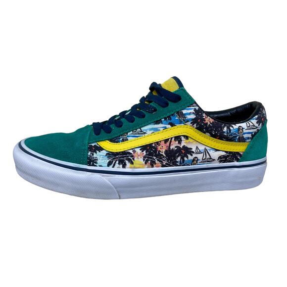 Vans Old Skool Rare Caribbean Men's Sz 9 - Wmns 10 1/2 Green Suede 114.5=I.10.5 - Picture 1 of 13